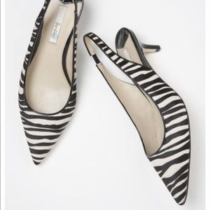 Boden Chelsea Kitten Heel Slingback Sz 41.5